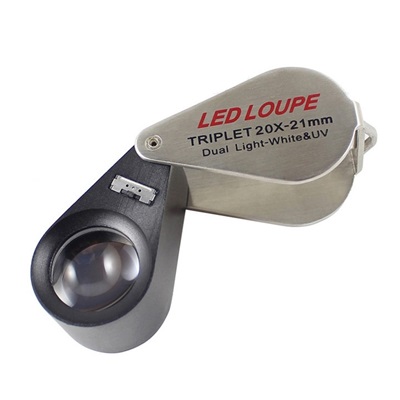 7802-20: 20X D21mm LED UV Magnifier