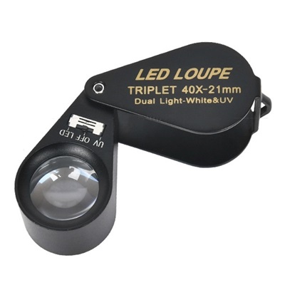 7802-40: 40X D21mm LED UV Magnifier