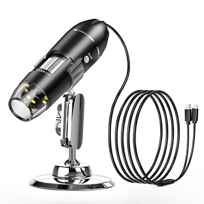 X6D-Z03B035-D:2 IN 1 USB Microscope 50-1600X 